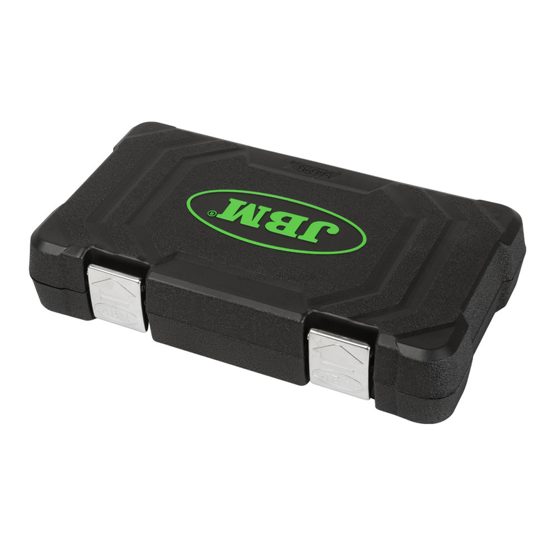 Mala de Ferramentas de 94 Peças com Soquetes Hexagonais de 1/4" e 1/2" – Acabamento Cromado JBM