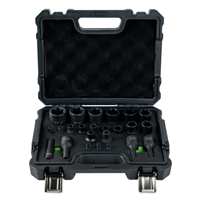 Maleta de Soquetes Torx Plus, 5 e 6 Pontas, Especial Tesla JBM