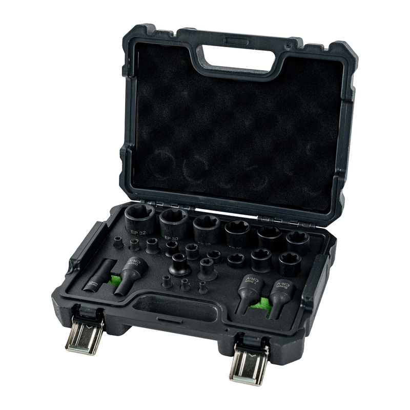 Maleta de Soquetes Torx Plus, 5 e 6 Pontas, Especial Tesla JBM