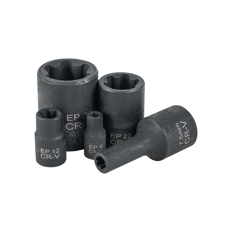 Maleta de Soquetes Torx Plus, 5 e 6 Pontas, Especial Tesla JBM