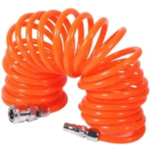 Mangueira de Ar em Espiral HEAVYWARE 5 m Ø6 × 8 mm com Engates Universais
