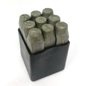 Jogo de Punções de Letras e Números MEDID 5 mm 8×65 mm