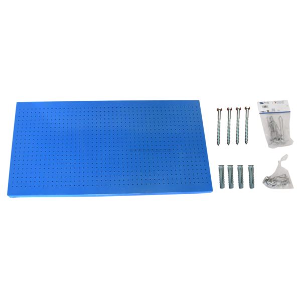 Painel Perfurado para Ferramentas PANELCLICK 1500X400 AZUL + 14 HOOK + 3 ACCE - 400 x 1500 x 35 mm