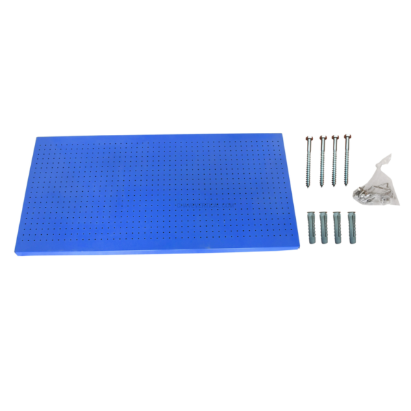 Painel Perfurado para Ferramentas PANELCLICK 1500X400 AZUL + 8 HOOK - 400 x 1500 x 35 mm