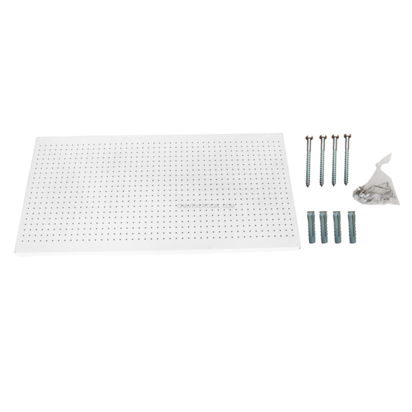 Painel Perfurado para Ferramentas PANELCLICK 1500X400 Branco + 8 HOOK - 400 x 1500 x 35 mm