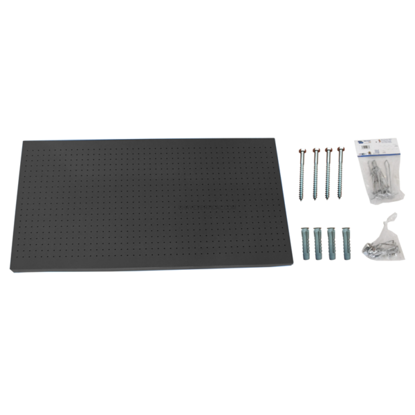 Painel Perfurado para Ferramentas PANELCLICK 1500X600 Antracite + 14 HOOK + 3 ACCE - 600 x 1500 x 35 mm