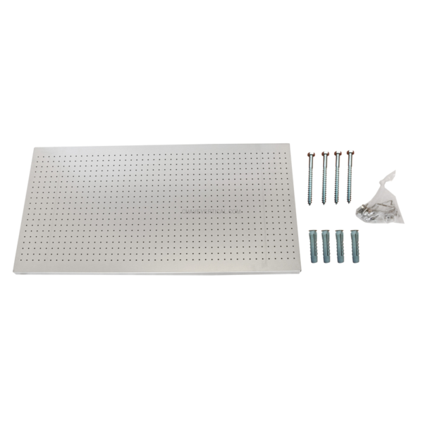 Painel Perfurado para Ferramentas PANELCLICK 1500X600 Galvanizado + 8 HOOK - 600 x 1500 x 35 mm