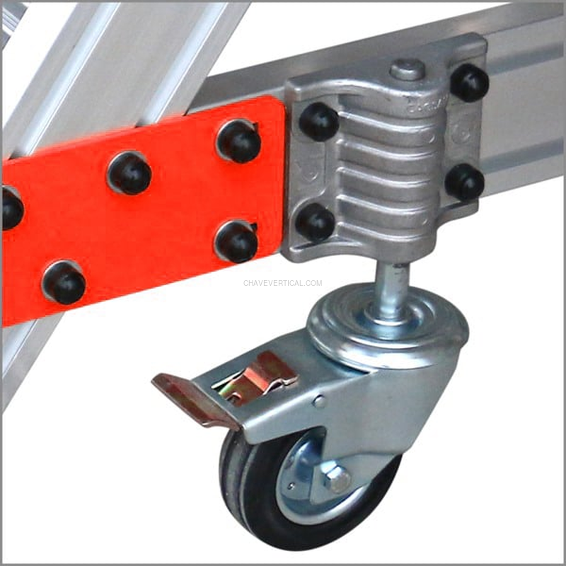 Plataforma Industrial de Alumínio EP PERSUM 3+1 Degraus 150 KG
