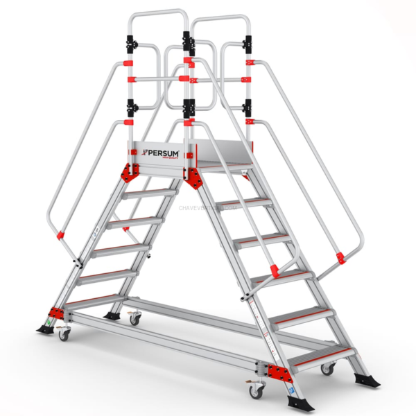 Plataforma Industrial de Alumínio EPC PERSUM 5+1 Degraus 150 KG