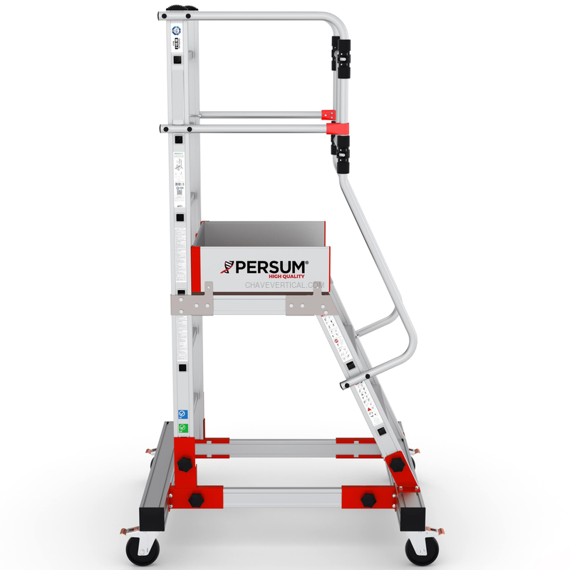 Plataforma Industrial de Alumínio RD PERSUM 9+1 Degraus 150 KG