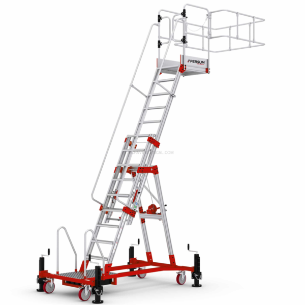 Plataforma Industrial de Alumínio YP PERSUM Altura de Trabalho 3 M 150 KG
