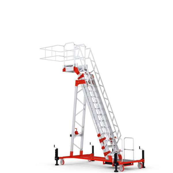 Plataforma Industrial de Alumínio YP PERSUM Altura de Trabalho 4 M 150 KG