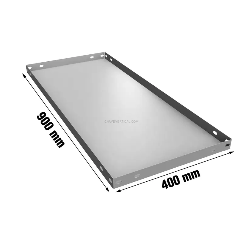 Prateleira para Estante 900X400 Cinzento - 900 x 400 x 35 mm