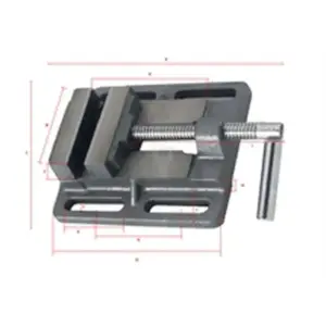 Prensa de Fixação para Engenho FORCE 5″ 125 mm