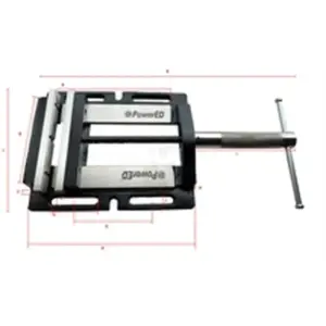 Prensa de Bancada para Engenho de Furar POWERED 200 mm