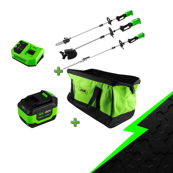Promo 60040 Máquina de Jardim Multifuncional Elétrica + 60015 + 60016 + 53782 JBM