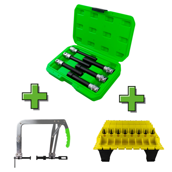 Promo Conjunto de Bits Torx de 6 Peças 1/2" Tipo e Extra Longos 53915 + 53637 + 52734 JBM