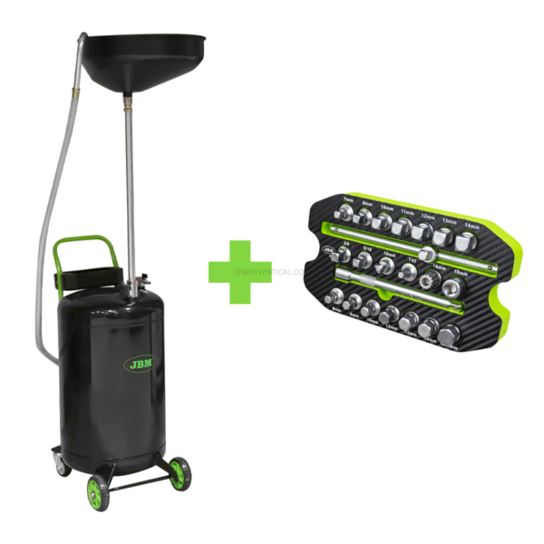 Promo: Drenagem do Oleo 90 L. + Módulo de Chaves para Bujão de Carter, 22Pcs JBM