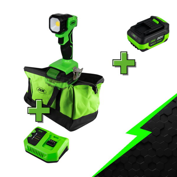 Promo Electr: Lâmpada de Trabalho Portátil 60035 + 60013 + 60016 + 53782 JBM