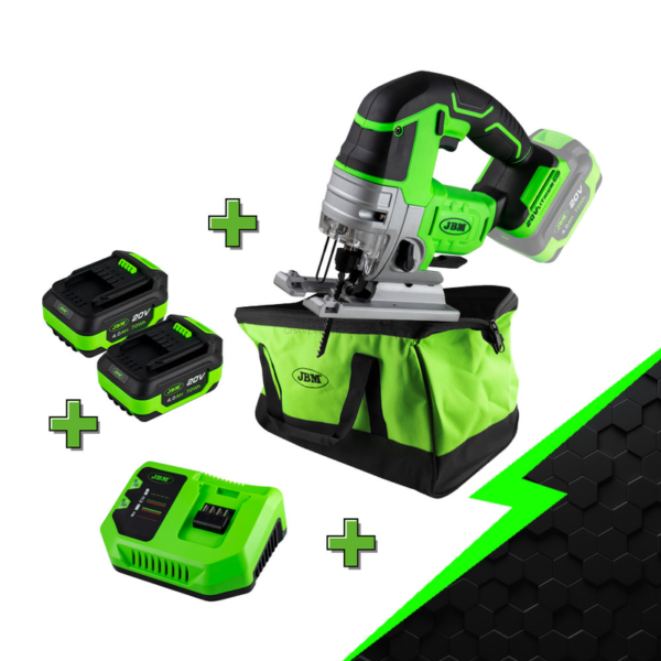 Promo Electr: Serra de Vaivém com Motor Sem Escovas 60010 + X2 60013 + 60016 + 53782 JBM