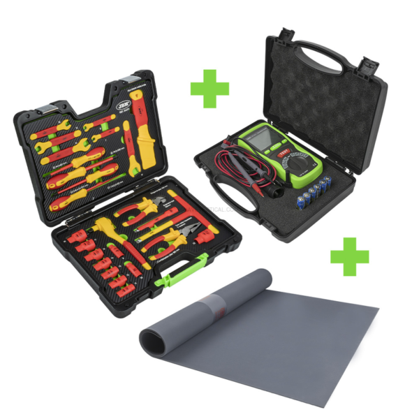 Promo Kit de Ferramentas Isoladas VDE 54091 + 54114 + 54129 JBM