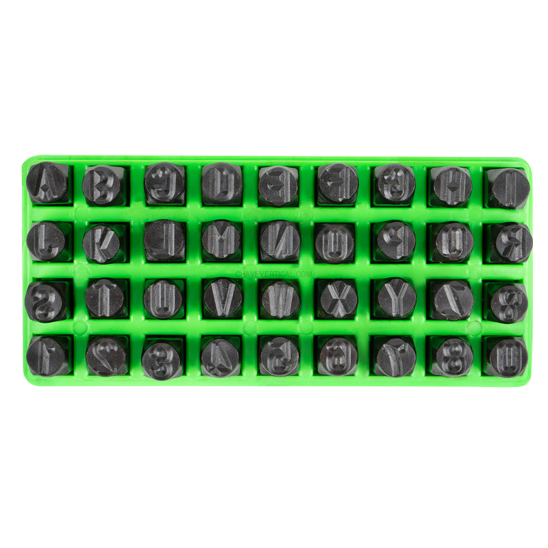 Punções Alfabéticos e Numéricos 8MM JBM