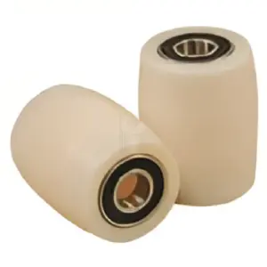 Roda Dianteira POWERED Nylon Branco Ø80x70mm