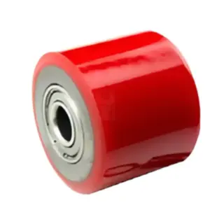Roda Dianteira POWERED PU Vermelho 80×70 mm