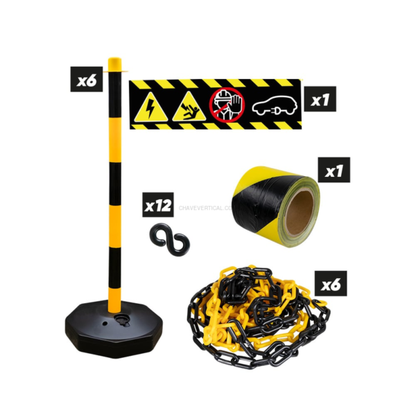 Set Alerta de Alta Tensão 53940+53941+53942+53987+54322 JBM