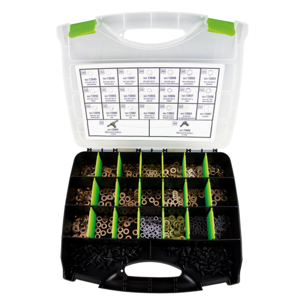 Sortimento de Anilhas de Cobre para Injetores 551 Pcs JBM