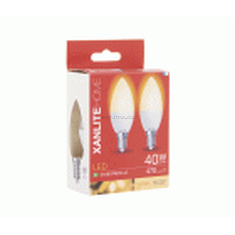 2 BOMBILLAS LED CÁLIDO E14 470LM 40W XANLITE EG-PACK2EV470F