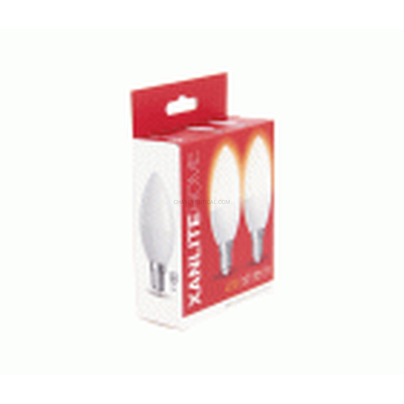 2 BOMBILLAS LED FRIO E14 470LM 40W XANLITE PACK2EV470FCW