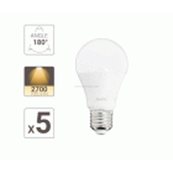 5 BOMBILLAS LED A60 E27 806LM 2700K XANLITE EG-PACK5EE806G
