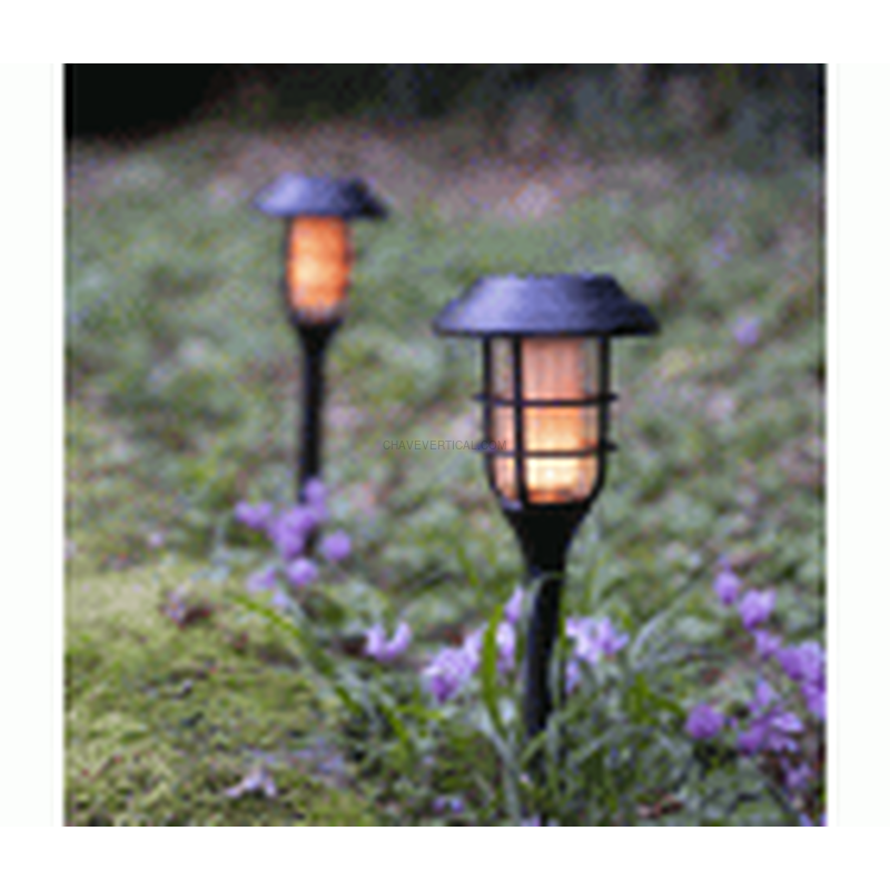 BALIZA SOLAR LED NEGRA IP44 EFEC LLAMA XANLITE EG-SOBAFLAM