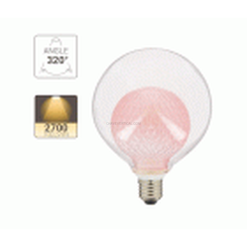 BOMBILLA DISENO DOBLE VIDRIO ROSA XANLITE RFDEB125DVPINK