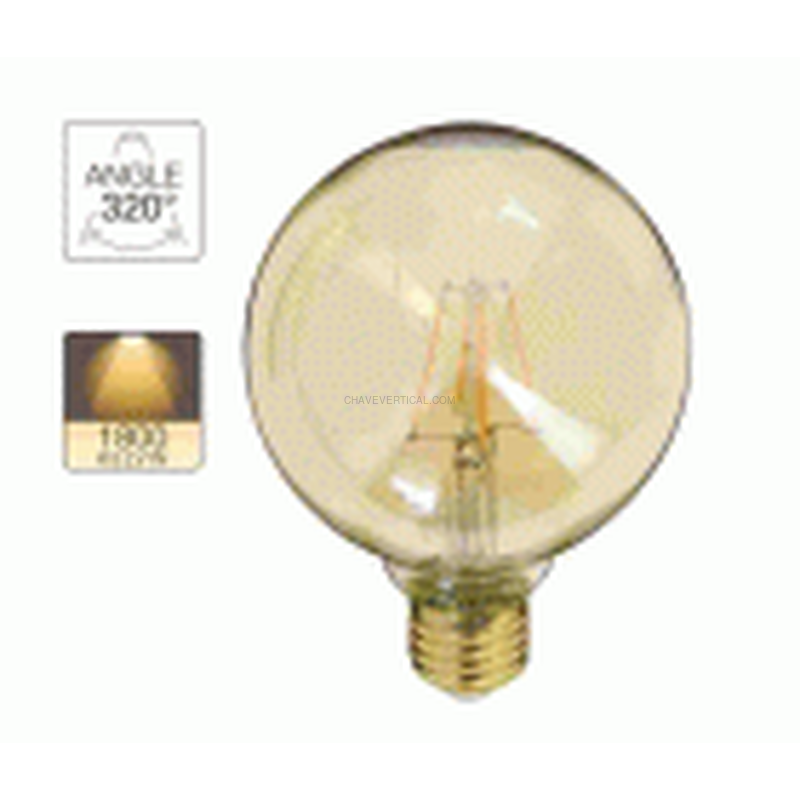 BOMBILLA LED G95 BLANCO CÁLIDO XANLITE EG-RFDE400B95A