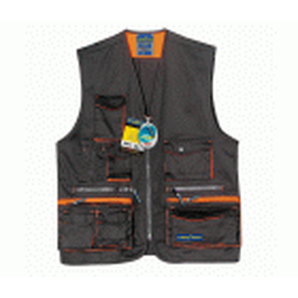 CHALECO MULTIBOLSILLOS NEGRO/NARANJA T-L GOODYEAR G1379050C