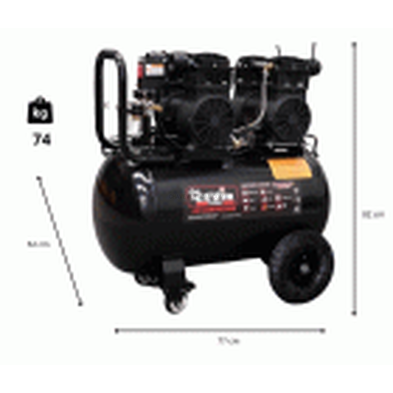 COMPRESOR SILENT 100L 3HP S/A CEVIK PRO CA-PRO103SILENT