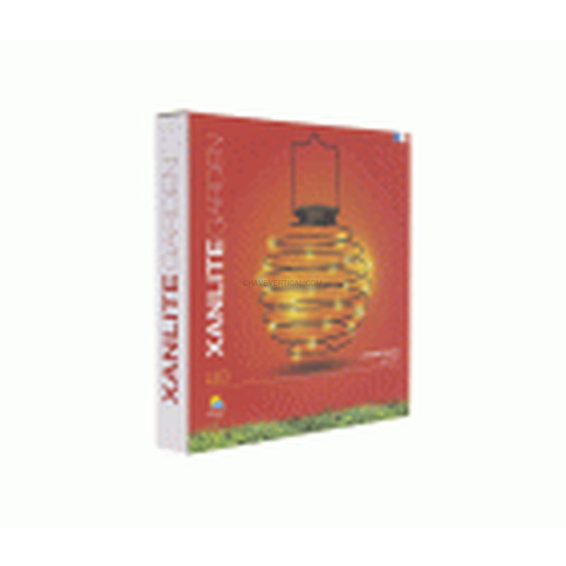 EXTERIOR SOLAR LED ESPIRAL NEGRA 22C 3000K XANLITE EG-SOLASN