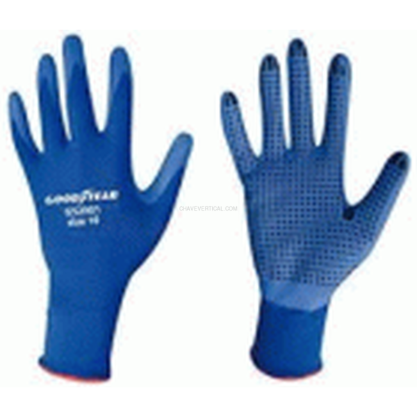 GUANTE NYLON/NITRILO AZUL C/PUNTOS T-9 GOODYEAR G52901