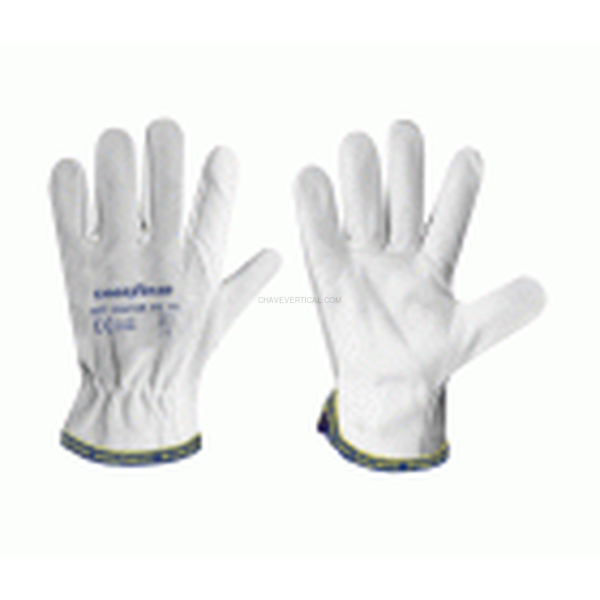 GUANTE PIEL SERRAJE BLANCO T-10 GOODYEAR G016/10RC