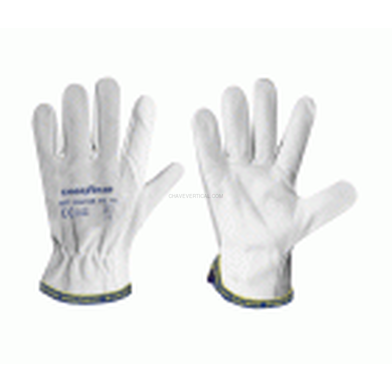 GUANTE PIEL SERRAJE BLANCO T-10 GOODYEAR G016/10RC