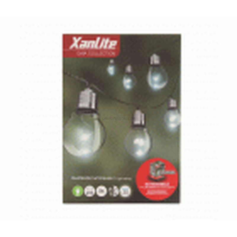 GUIRNALDA EXTERIOR 5M/5 BOMBILLAS LED XANLITE EG-GRL5PCWT