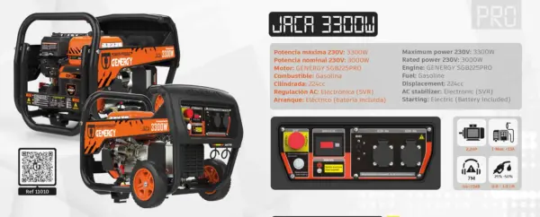 Gerador GENERGY JACA S 3300 W