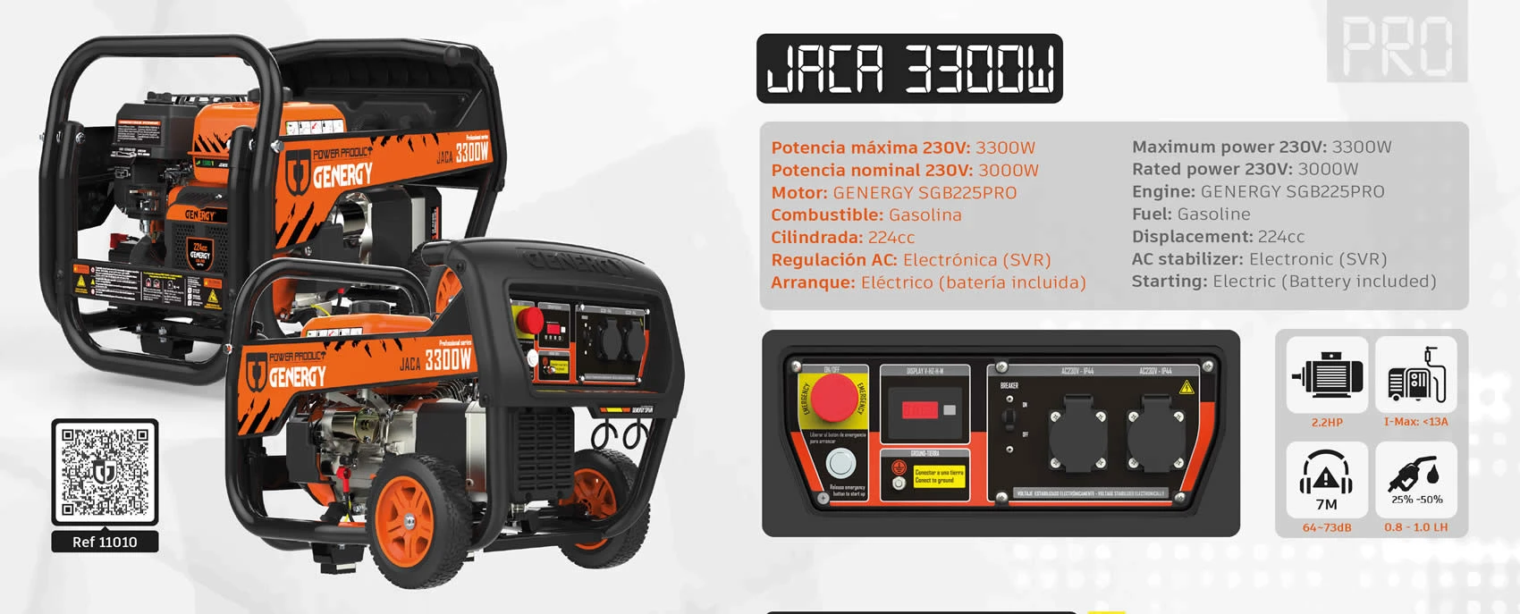 Gerador GENERGY JACA S 3300 W