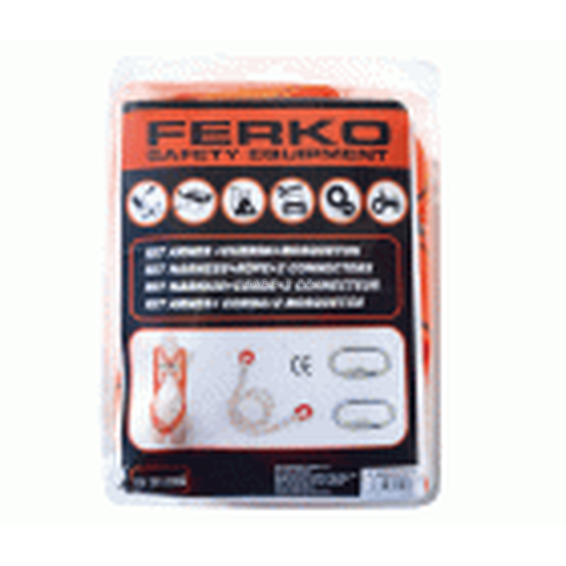 KIT ARNES SEGURID.+CUERDA 1,5M.+2 MOSQUET. FERKO F-99028CKIT