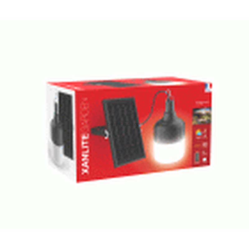 LÁMPARA LED NEGRA RECARGABLE SOLAR 250LM XANLITE EG-LSS250