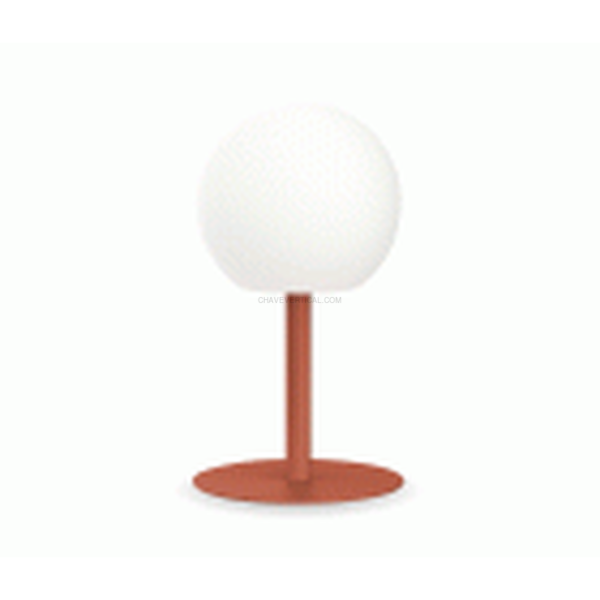 LAMPARA MESA BOLA TERRACOTA ACERO 400L XANLITE EG-LP16BTRCCT