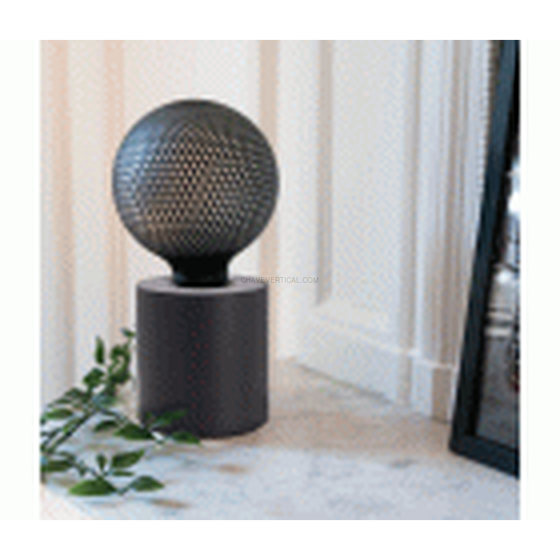 LAMPARA MESA CILINDRO NEGRA E27 60W XANLITE EG-XDLAPCYCLOMN