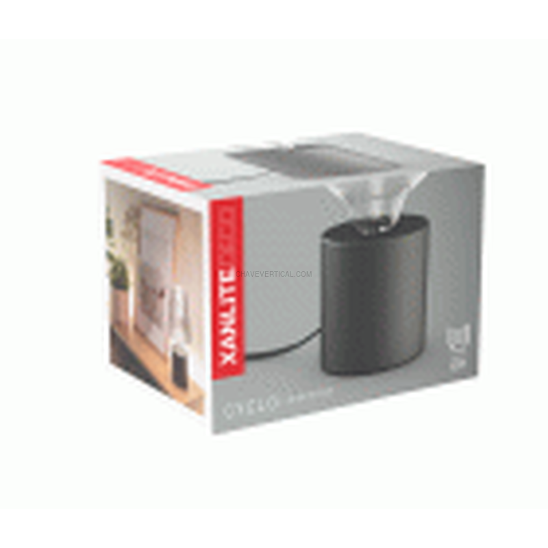 LAMPARA MESA CILINDRO NEGRA E27 60W XANLITE EG-XDLAPCYCLOMN